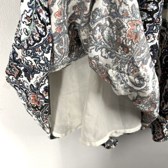 American Eagle Paisley Off Shoulder A-Line Women’s Dress XX-Small Multi - Picture 3 of 6